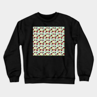 Flowers and Red Ladybugs Crewneck Sweatshirt